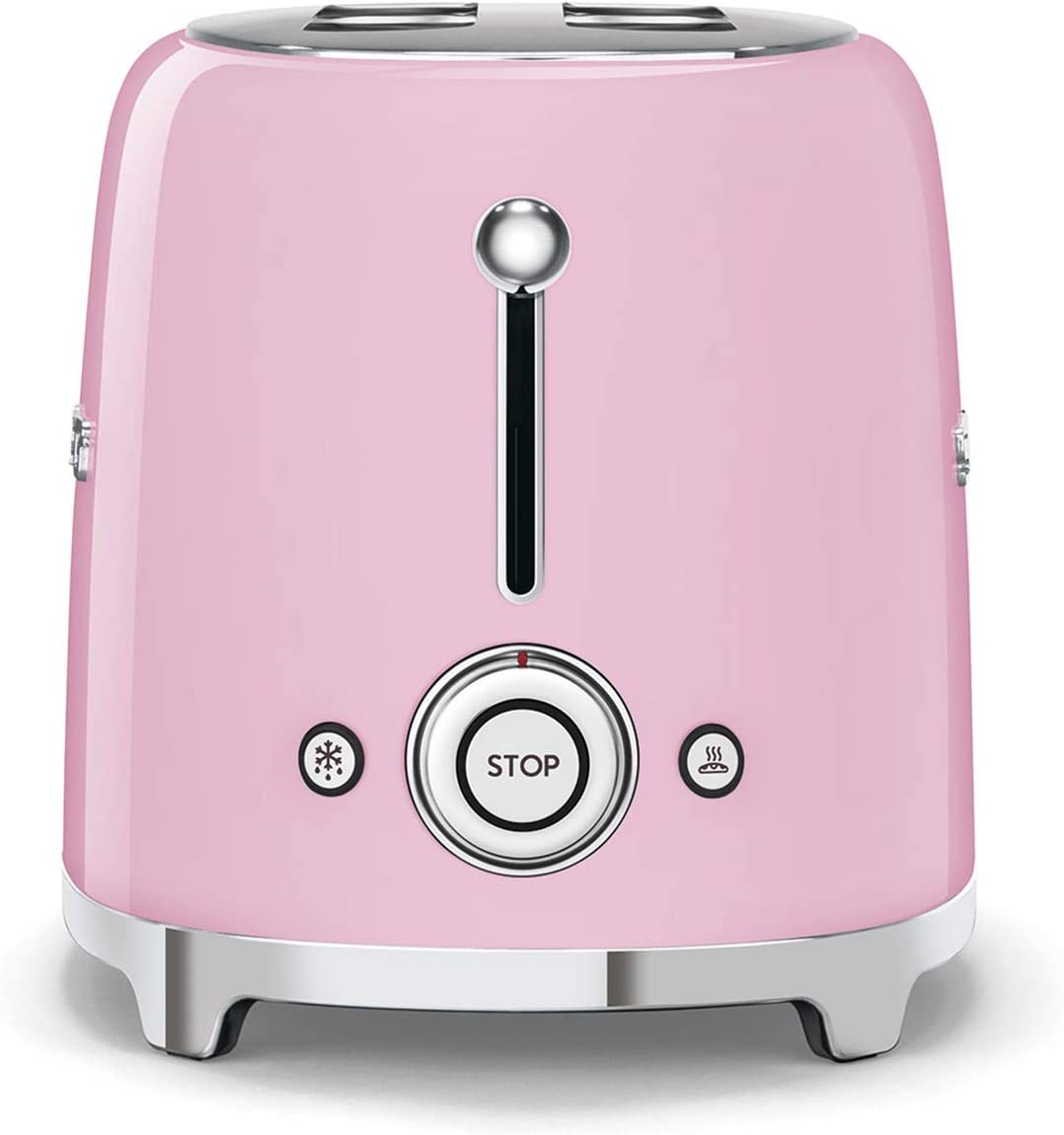 Smeg TSF01PKEU Tostapane 950W 2 Scomparti Anni 50 Rosa
