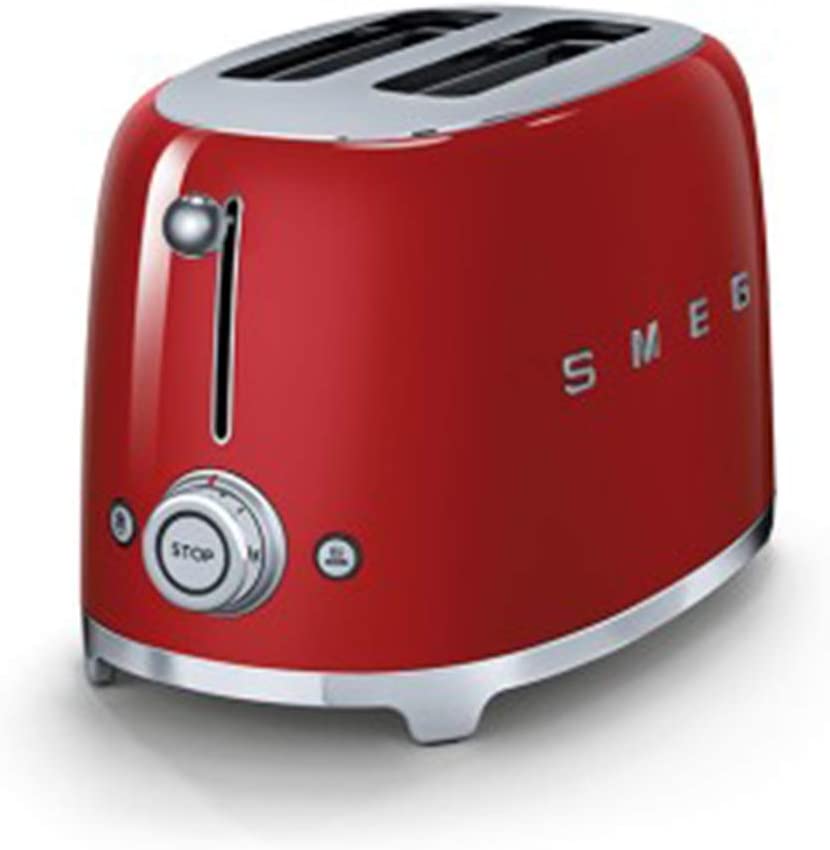 Smeg TSF01RDEU Tostapane 950W 2 Scomparti Anni 50 Rosso