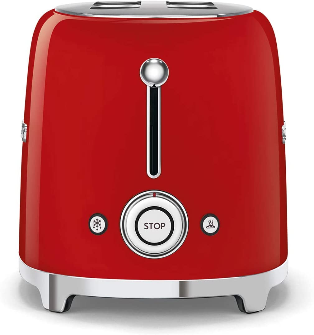 Smeg TSF01RDEU Tostapane 950W 2 Scomparti Anni 50 Rosso