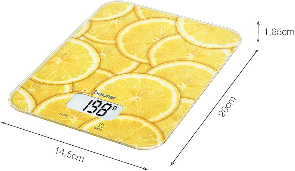 Beurer KS19LEMON Bil.cucina 5kg/1gr Funz.tara Lemon