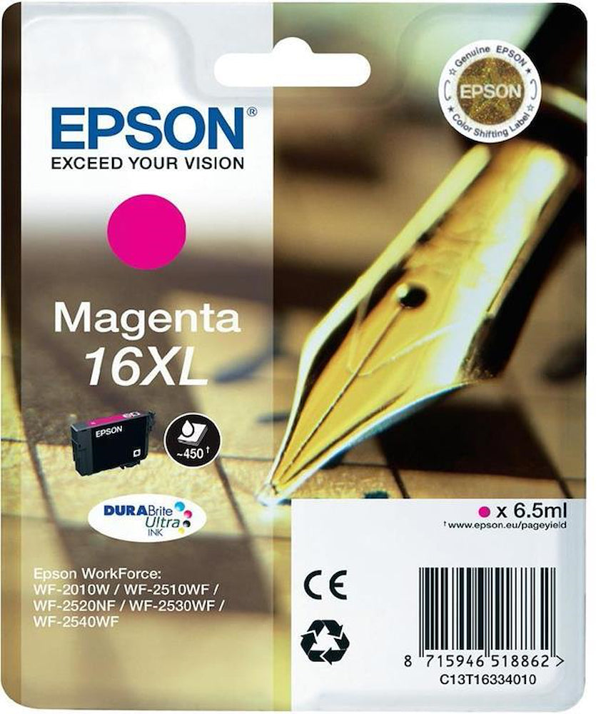 Epson C13T16334022 Cart.ink-jet Magenta 16xl Penna E Cruciverba T1633