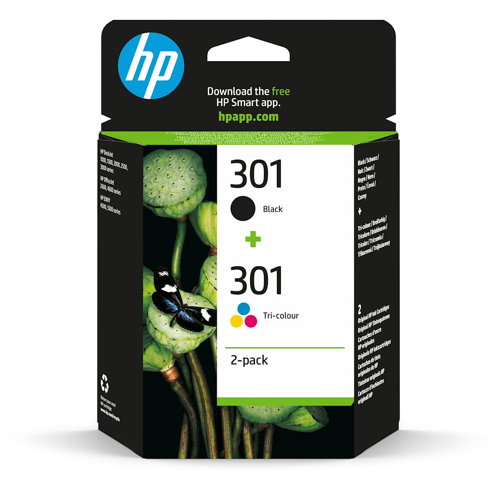 Hp 301BKCL Multipack Hp 301 Bk/cl Blister