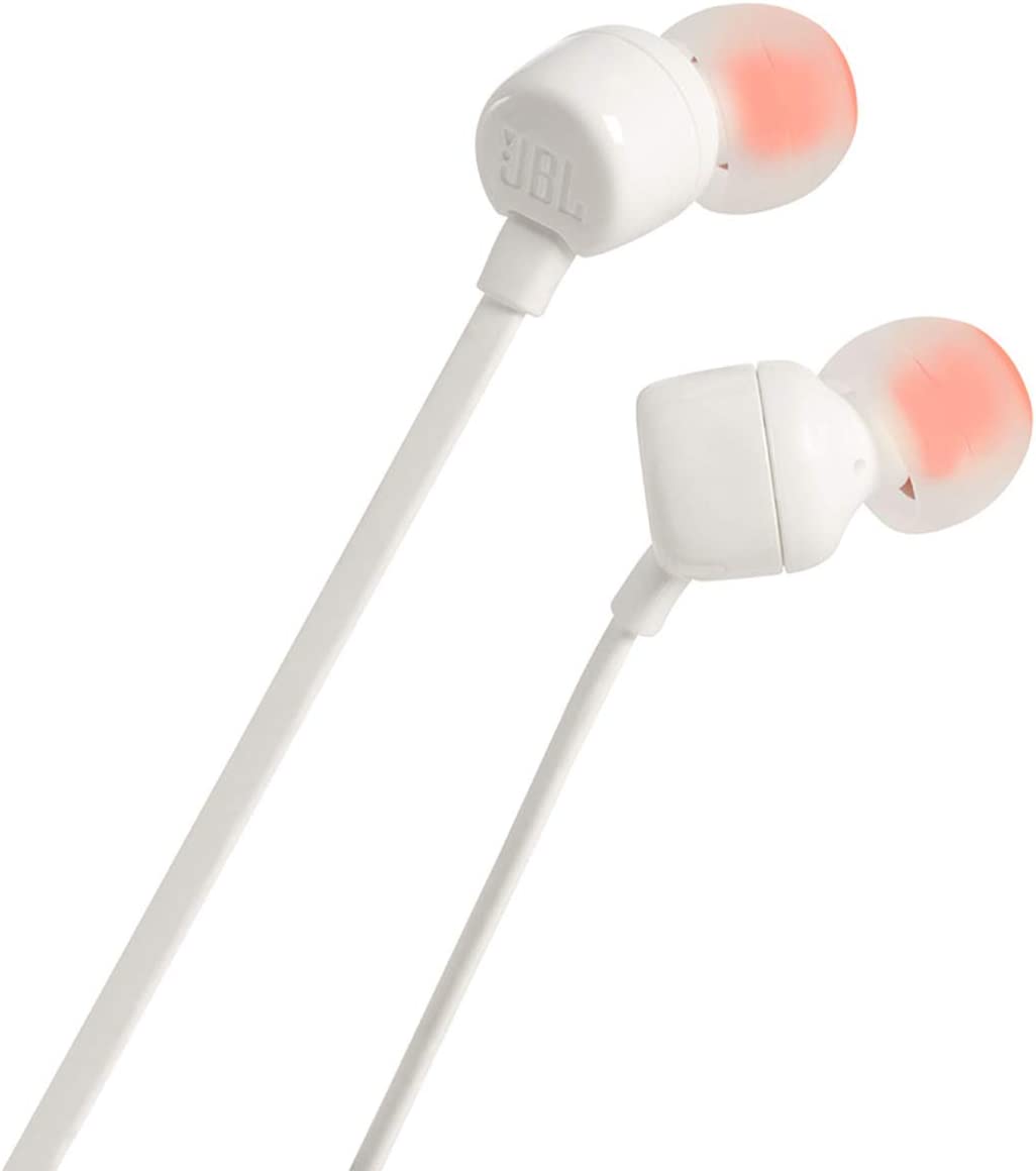 Jbl JBLT110WHT Cuffia Auric.in-ear 20-20000hz 3.5mm C/mic. Bianco