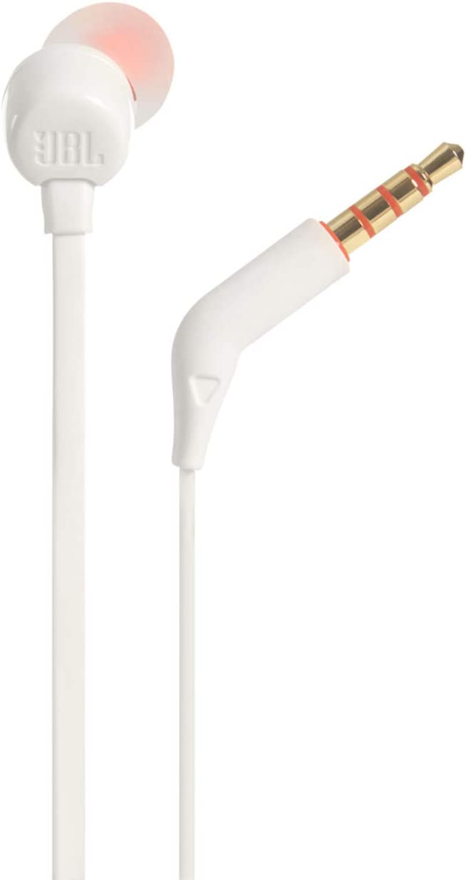 Jbl JBLT110WHT Cuffia Auric.in-ear 20-20000hz 3.5mm C/mic. Bianco