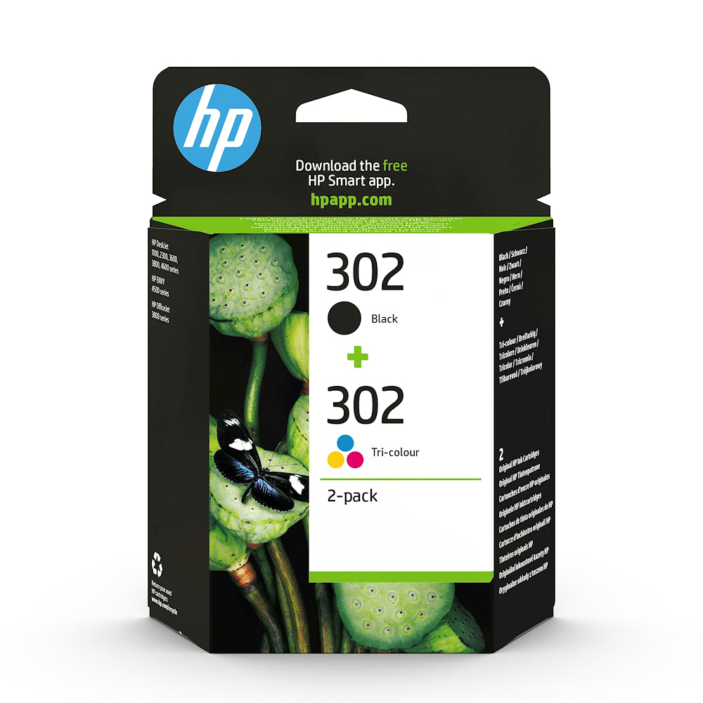 Hp 302BKCL Multipack Hp 302 Bk/cl Blister