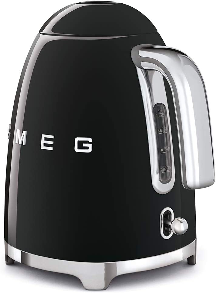 Smeg KLF03BLEU - Bollitore Elettrico, 2400W, 1.7 LT, Nero