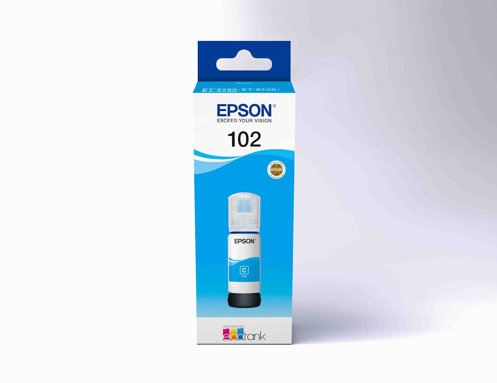 Epson C13T03R240 Flacone Inchiostro 102 Ciano 70ml X Ecotank