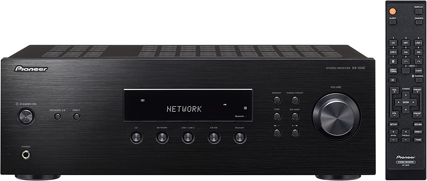 Pioneer SX10AEB Sintoamplificatore FM Bluetooth Nero