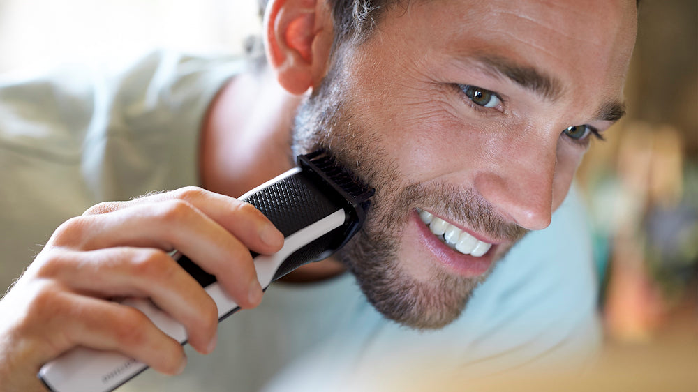 Philips BT3206 Reg.barba Ric. 10lungh. Lama Acciaio Bianco/nero