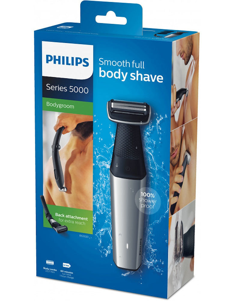 Philips BG5020 Depilatore Corpo Ric. W&d Auton.60min 3-5-7mm Silv