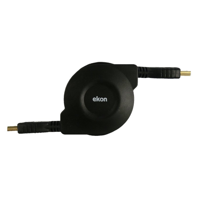 Ekon ECVHDMIROLL10K Cavo HDMI v.1.4 retrattile placcato oro
