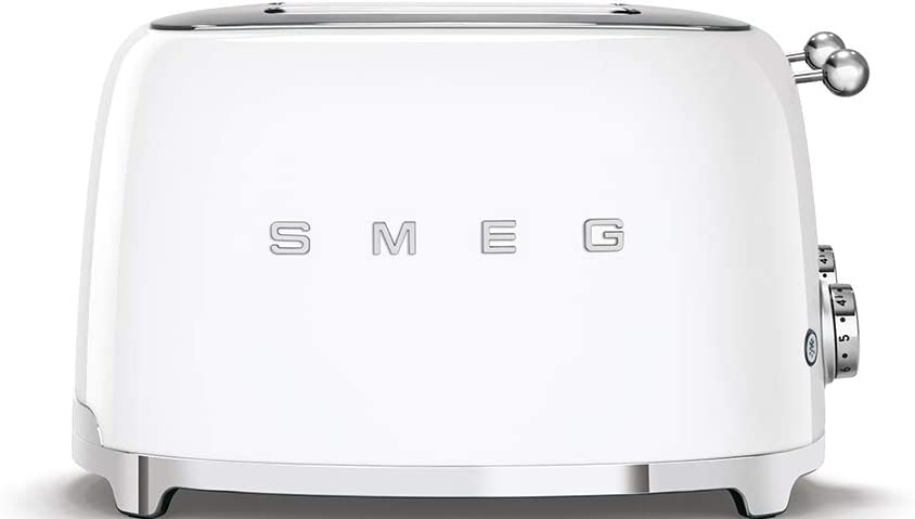 Smeg TSF03WHEU - Tostapane, 2000W, 6 Programmi, 4 Scomparti, Bianco