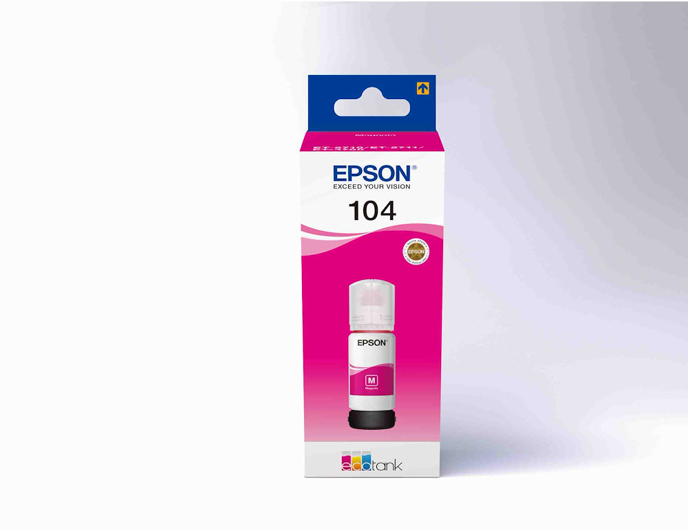 Epson C13T00P340 Flacone Inchiostro 104 65ml Ecotank Magenta