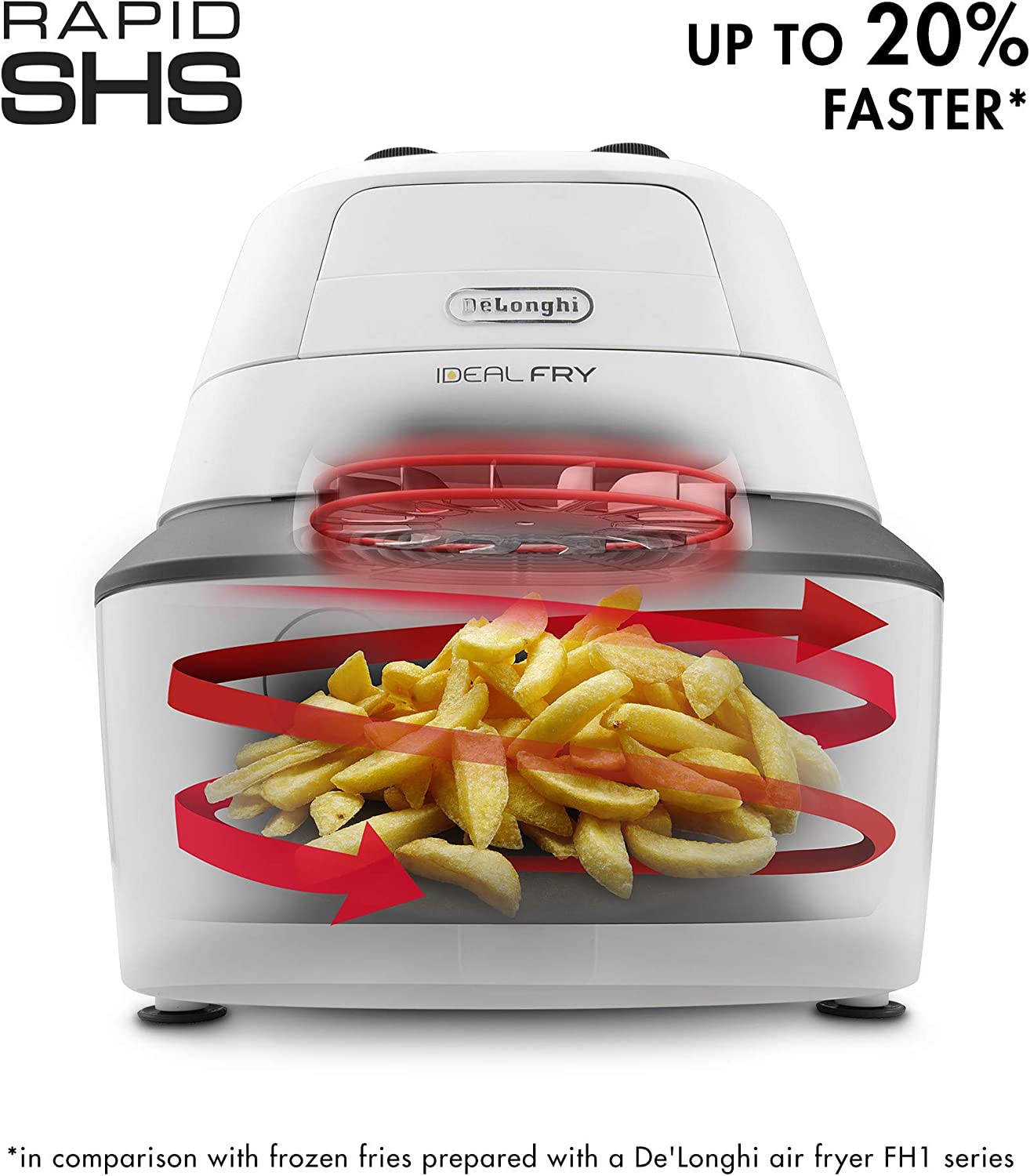 De Longhi FH2101W IdealFry Friggitrice ad Aria 1Kg Bianco