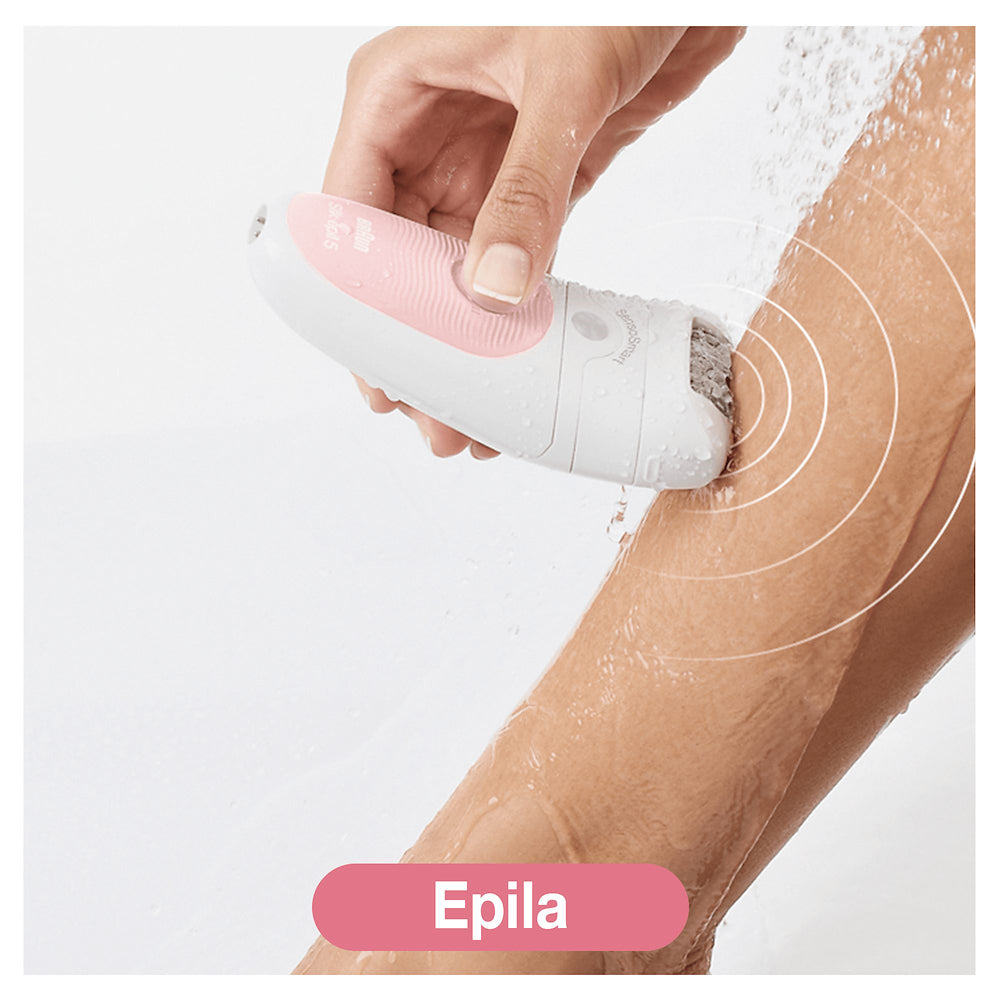 Braun SE5875 Epilatore Wet Dry 28pinze 2vel. Sensosmart+ Spazz.