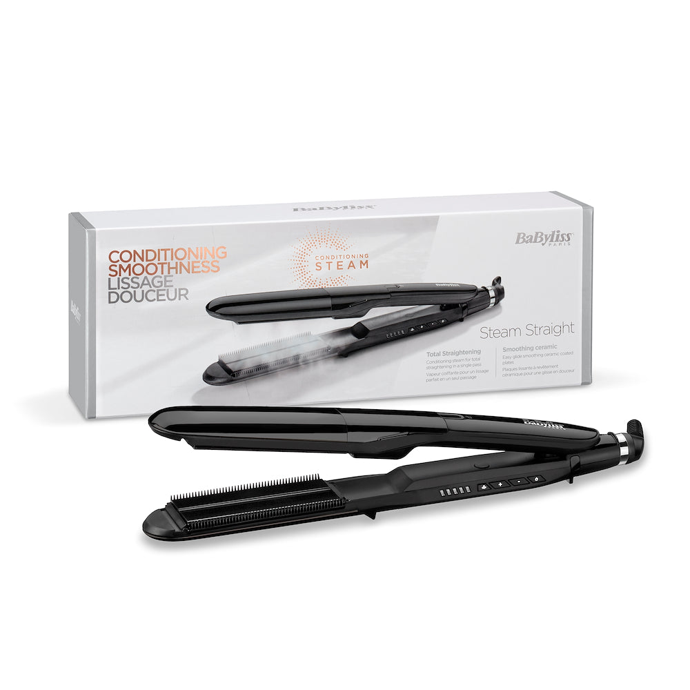 Babyliss ST492E Piastra Capelli Ceram.39mm Funz.vapore 5temp.