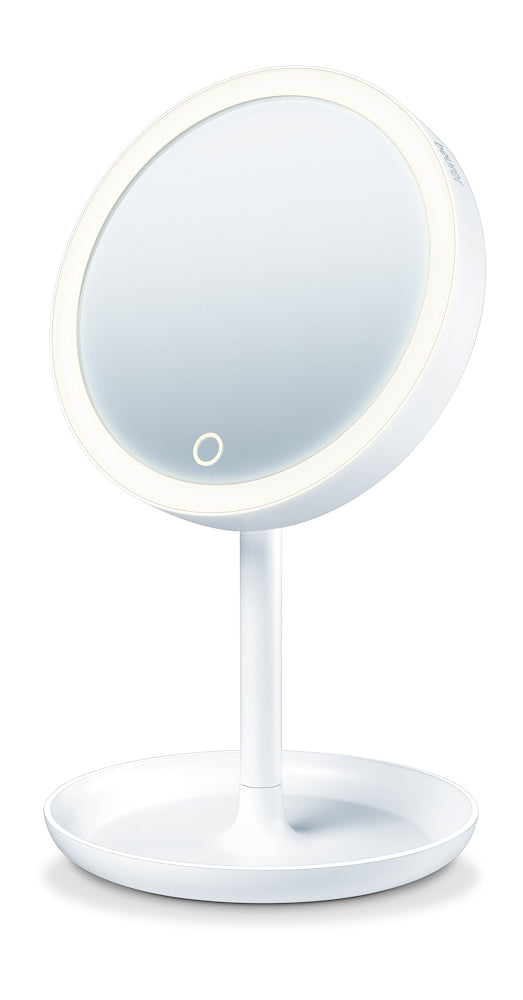 Beurer BS45 Specchio Cosmetico 17cm C/luce Doppio Ingrandim.5x