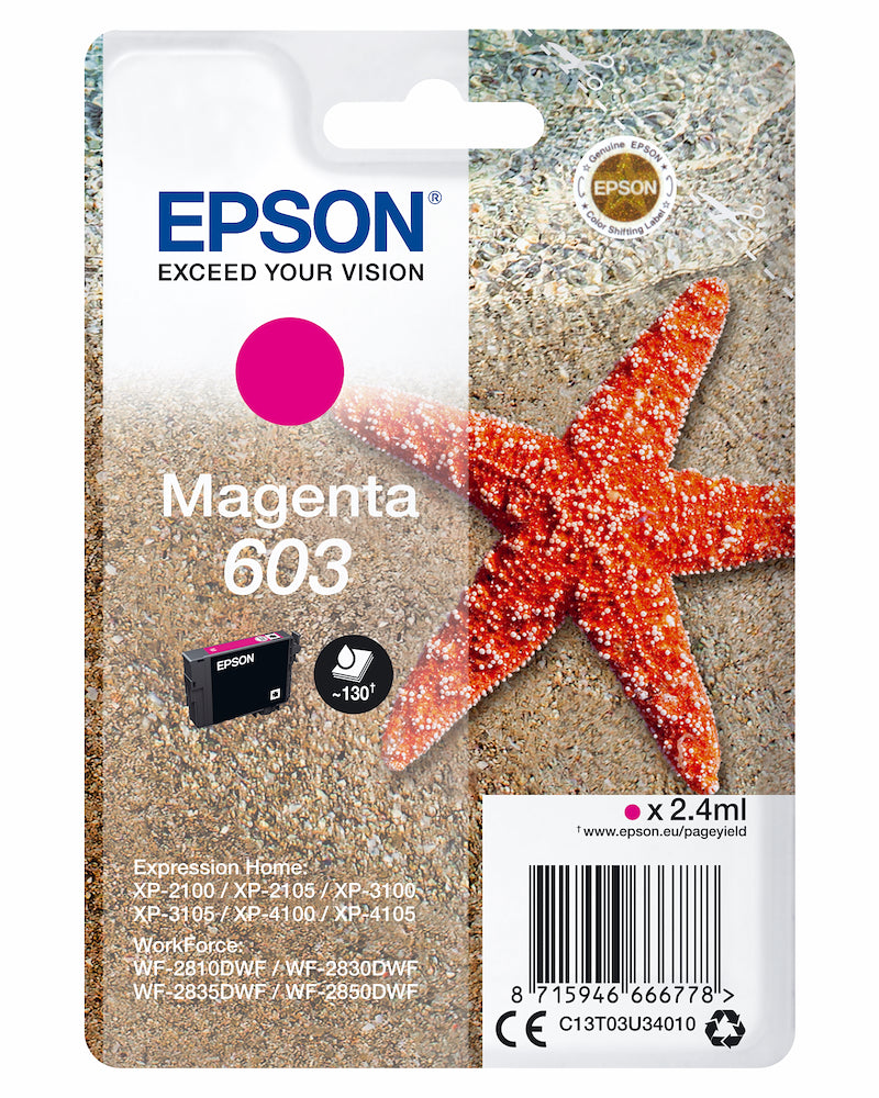 Epson C13T03U34020 Cart.ink-jet Stella Marina 603 Magenta