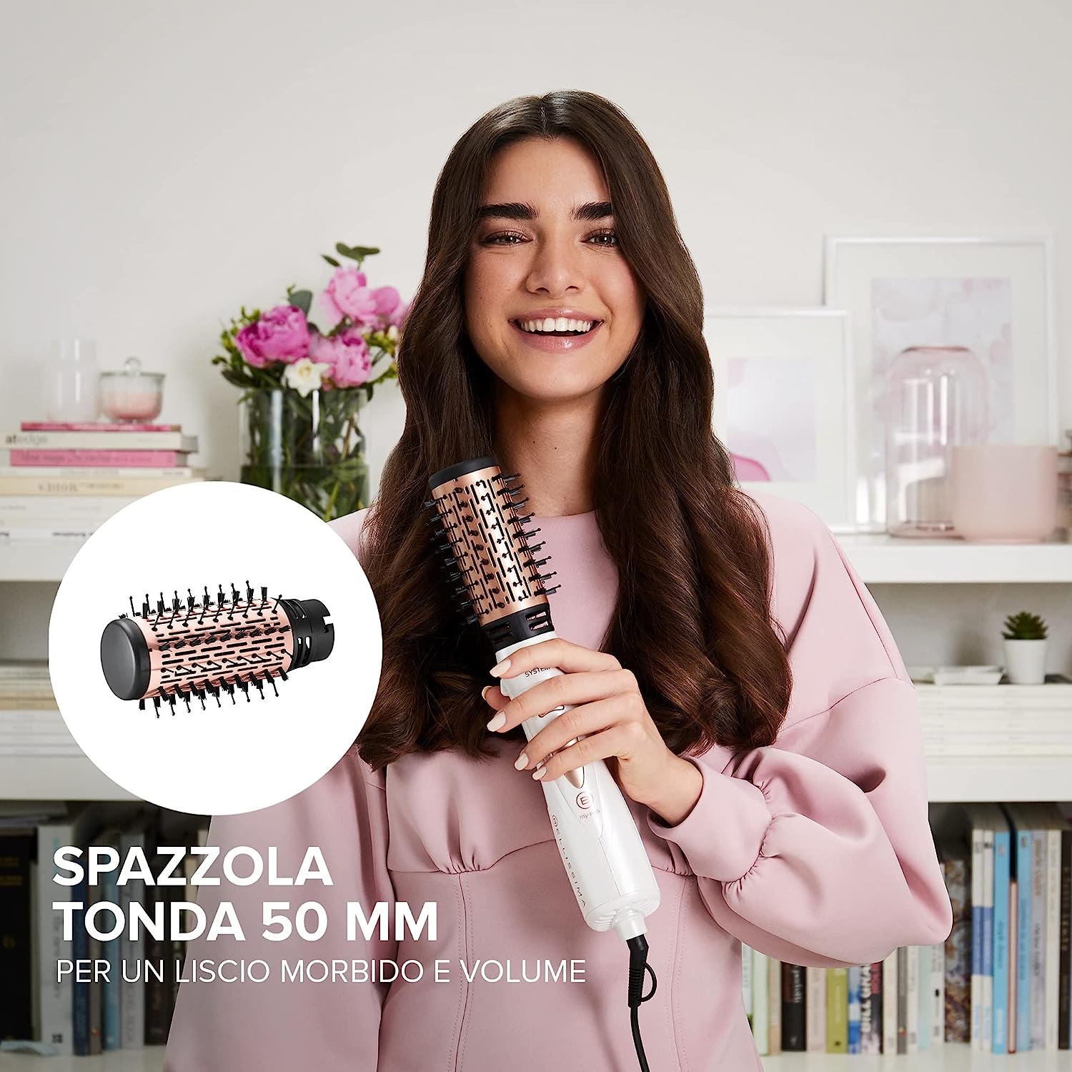 Imetec 11726 Spazzola Capelli 1000w Diam.40mm Bellissima Gh18