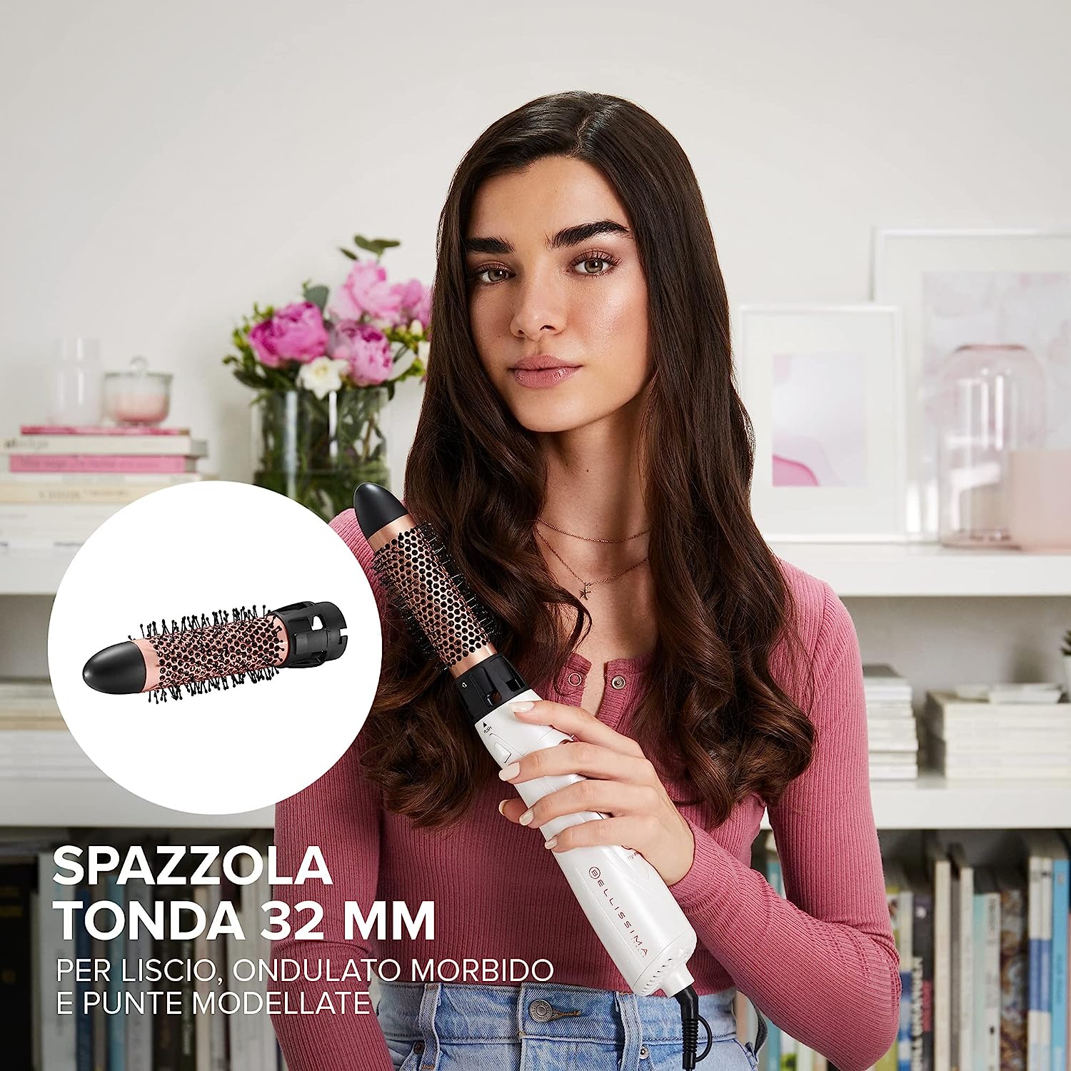 Imetec 11726 Spazzola Capelli 1000w Diam.40mm Bellissima Gh18