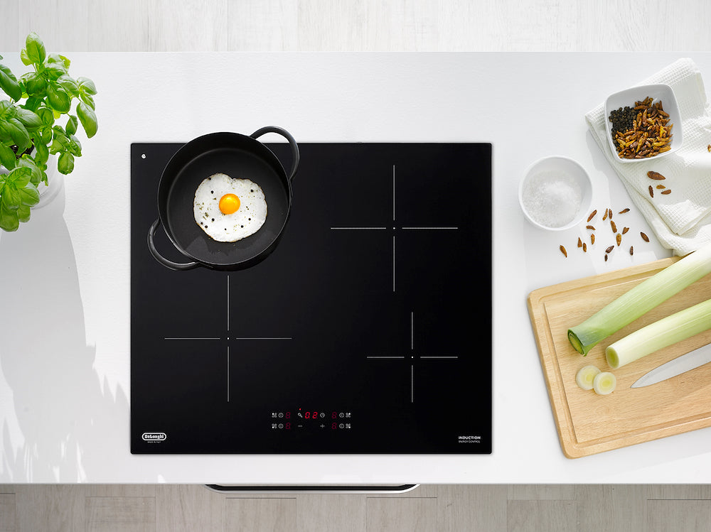 De Longhi PIN62 P.cott.induz.60cm 4zone Tch Vetroc. Foro48cm Nero