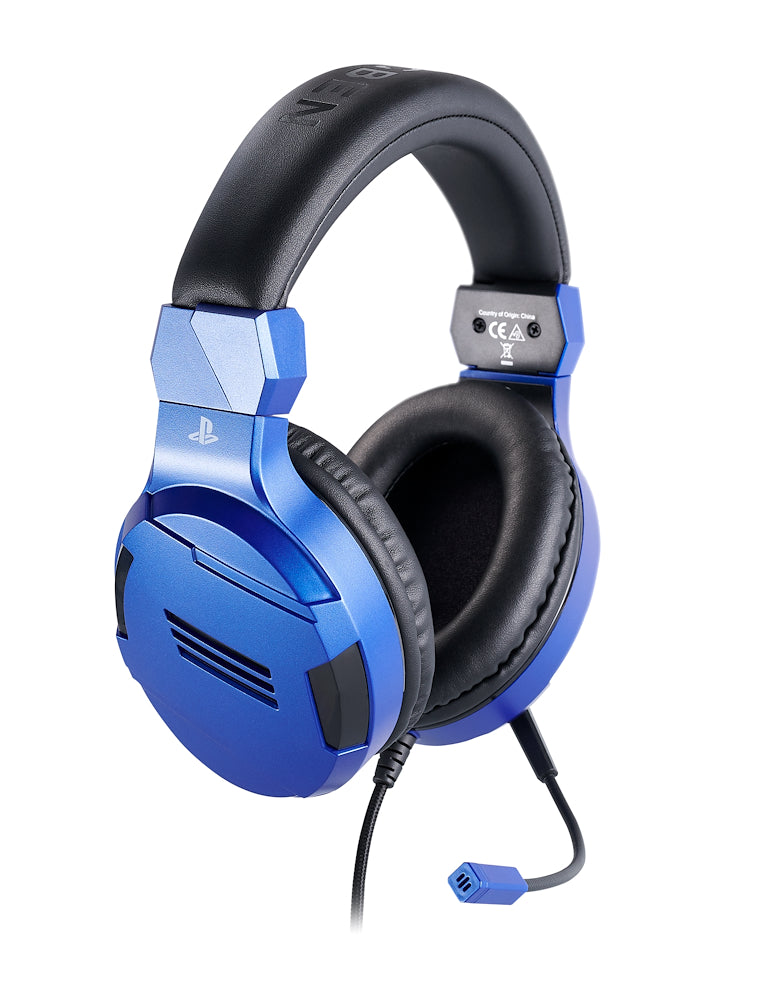 Bigben PS4OFHEADSETV3BLUE Cuffia Game Licenza Sony Pc/console Blu