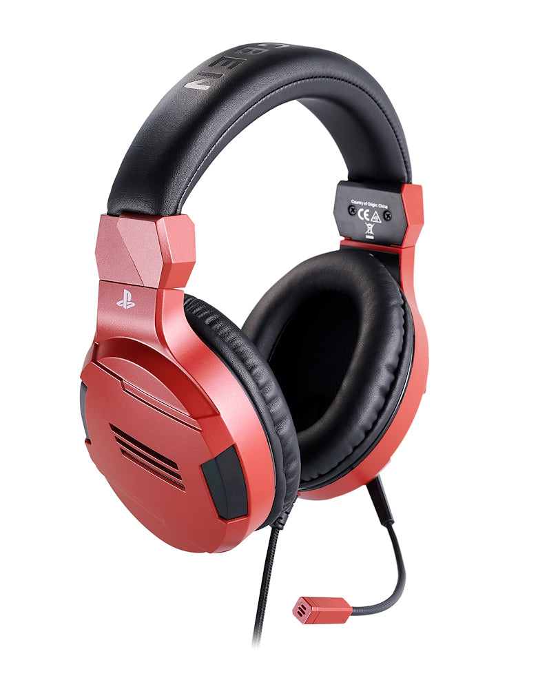 Bigben PS4OFHEADSETV3RED Cuffia Game Licenza Sony Pc/console Rossa
