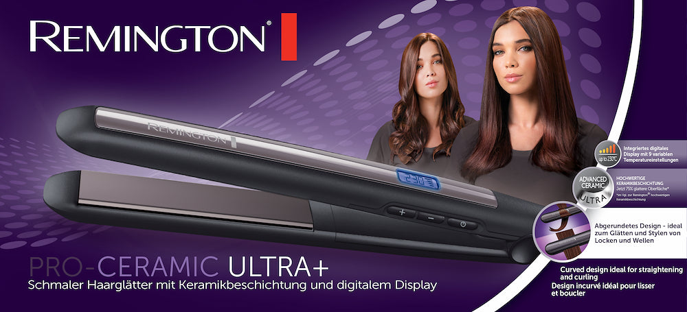 Remington S7750 Piastra Capelli Display 9temp. Pro-ceramic Ultra+