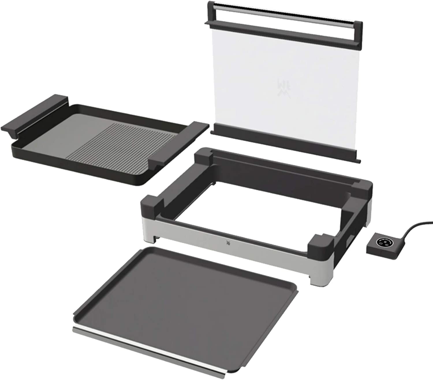 WMF Lono Barbecue da tavola con coperchio in vetro