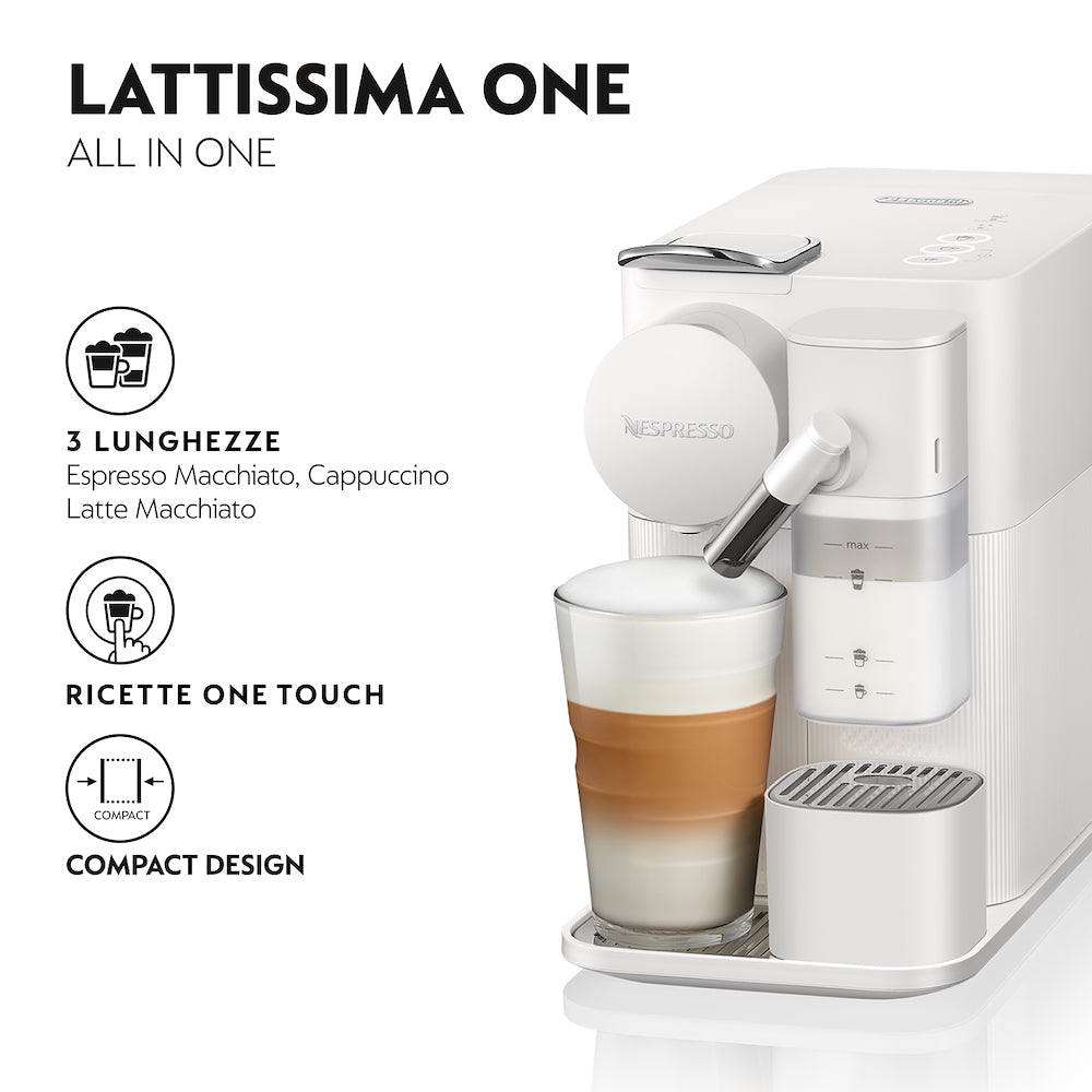 De Longhi EN510W Lattissima One Macchina caffè Nespresso
