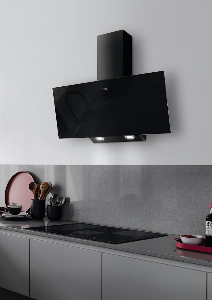 Franke FVT905BKA Cappa Arredo Parete 90cm Touch Vertical Vetro Nero