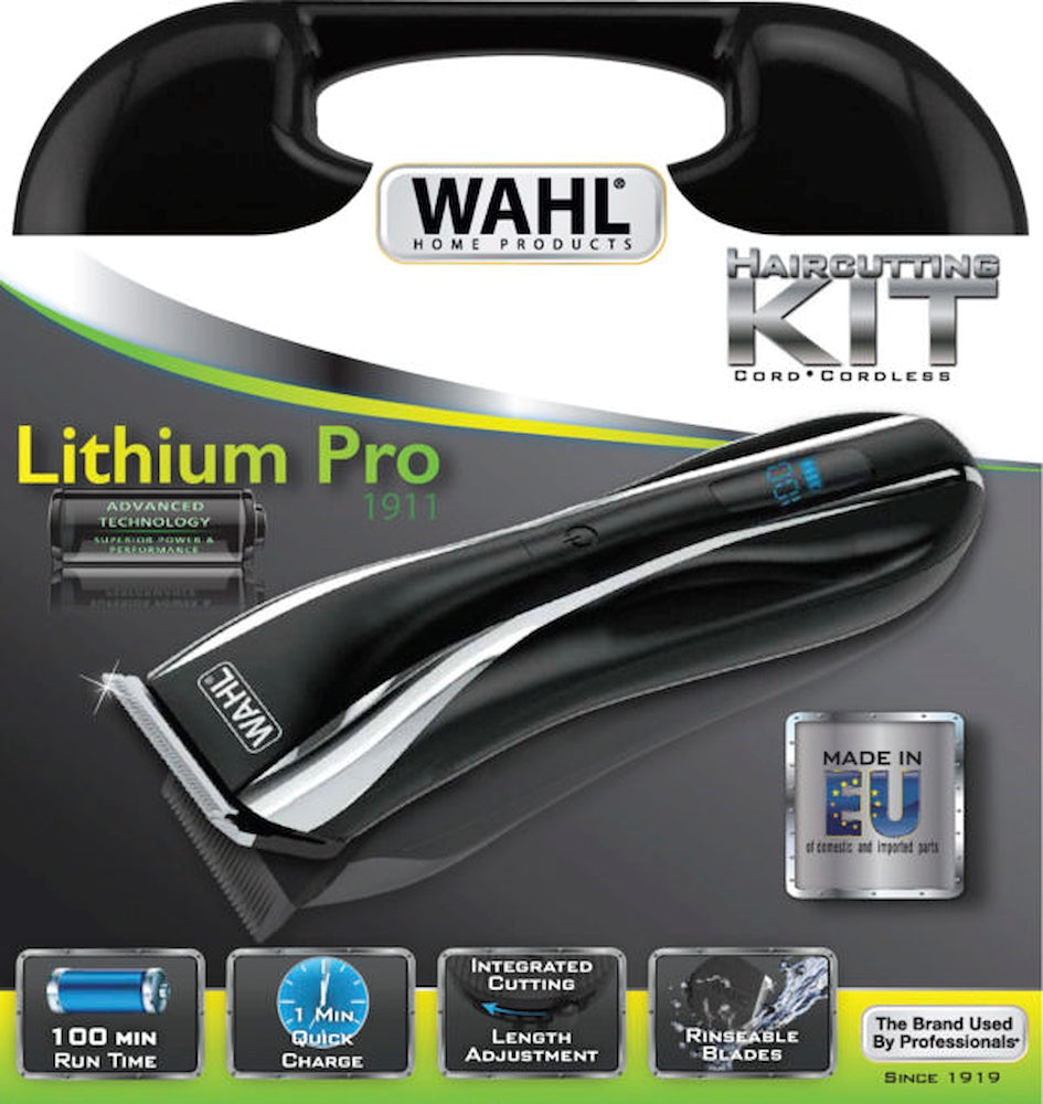 Wahl 19110467 Reg.capelli Ric Lithium Pro Lcd Clipper Nero