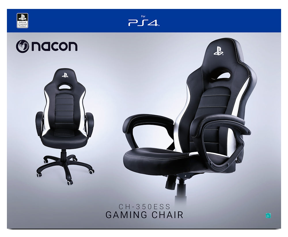 Nacon PS4OFCH350ESS Sedia Gaming C/braccioli Ufficiale Sony Ps Bi/nero