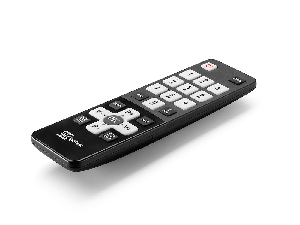 Tele System UNICO T2HEVC Decoder HD con telecomando semplice