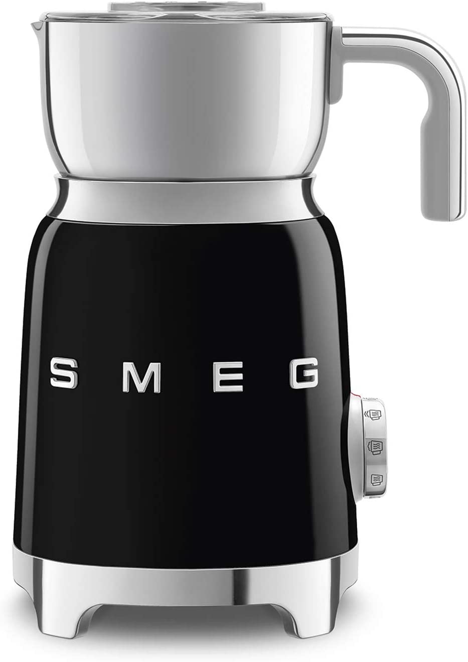 Smeg MFF01BLEU - Montalatte a induzione 500W, 600 ML, Nero