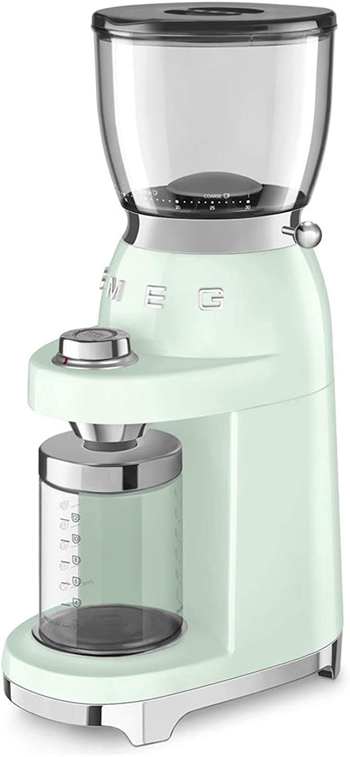 Smeg CGF01PGEU - Macinacaffè, 150W, 350GR, Anni 50, Verde