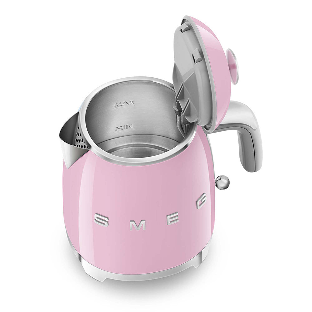 Smeg KLF05PKEU - Bollitore Elettrico, 1400W, 0.8 LT, Rosa