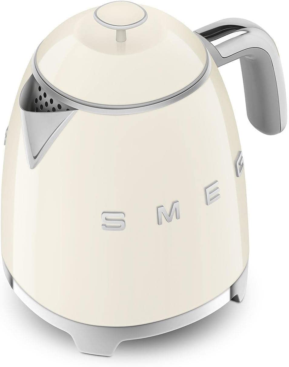 Smeg KLF05CREU - Bollitore Elettrico, 1400W, 0.8 LT, Panna