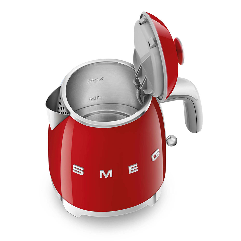 Smeg KLF05RDEU - Bollitore Elettrico, 1400W, 0.8 LT, Rosso