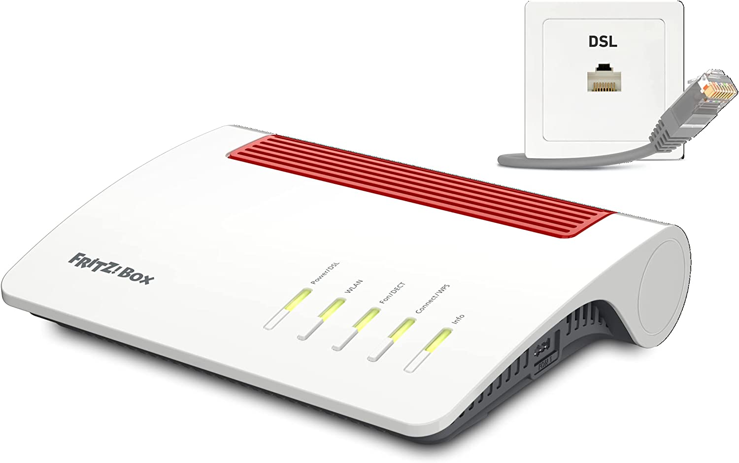Fritz! 20002999 Fritz Box 7590 Ax M. Router D. Band Wifi 6 Ax3600