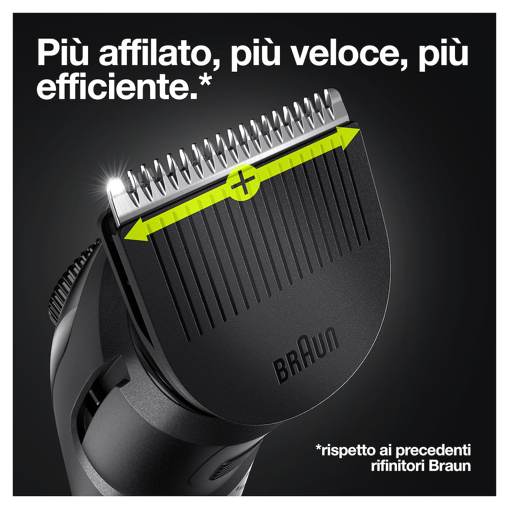 Braun BT5341 Reg.barba Ric. 39lungh. 0.5-20mm Nero +access.