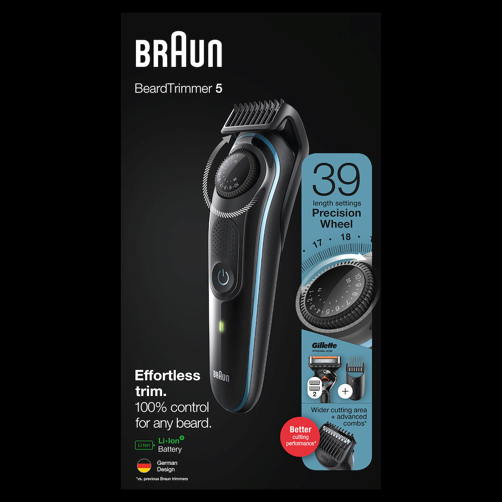 Braun BT5341 Reg.barba Ric. 39lungh. 0.5-20mm Nero +access.