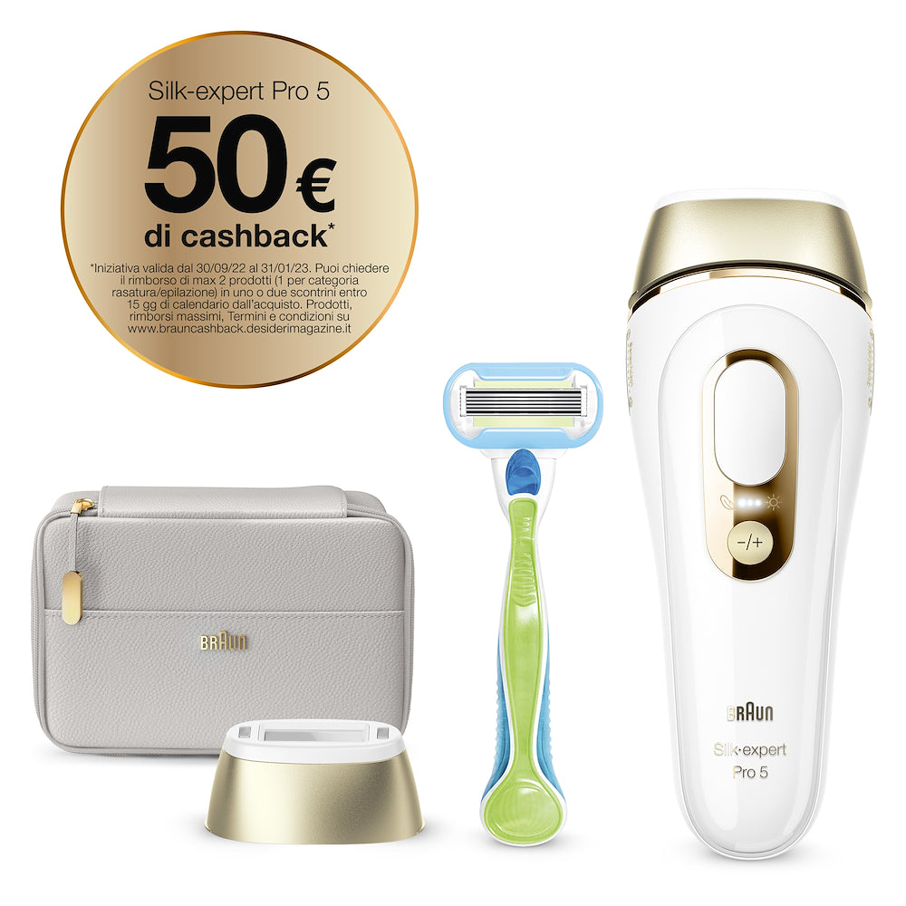 Braun PL5054 Epilatore Luce Pulsata 400000flash 10liv. C/pouche