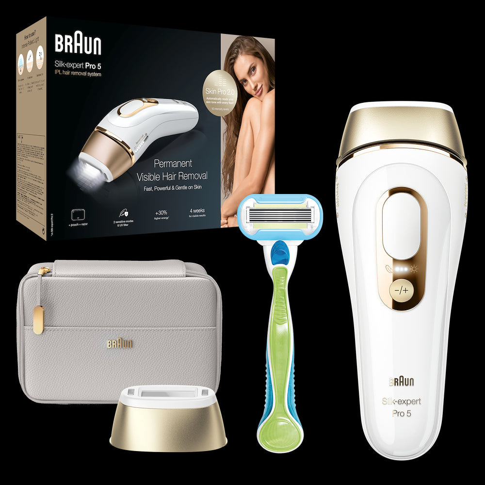 Braun PL5054 Epilatore Luce Pulsata 400000flash 10liv. C/pouche