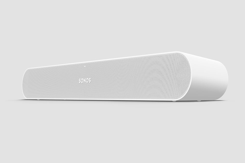 Sonos RAYBLACK Soundbar All-in-One, Bluetooth, Ingresso Aux e Ottico, Bianco