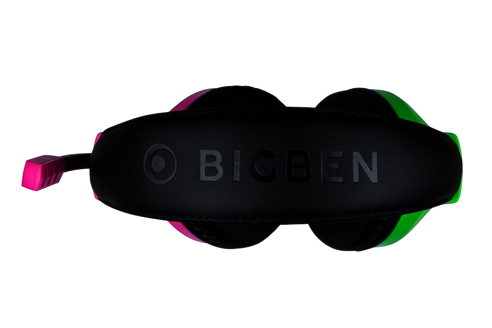 Bigben SWITCHHEADSETV1PPIUG Cuffie Gaming V1 Per Nintendo Switch Verde/viola