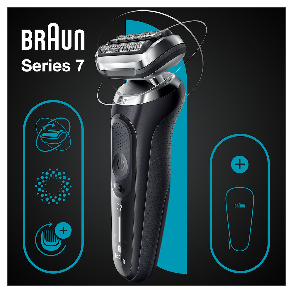 Braun 71N1000S Rasoio Ric. W&d Led C/custodia Nero