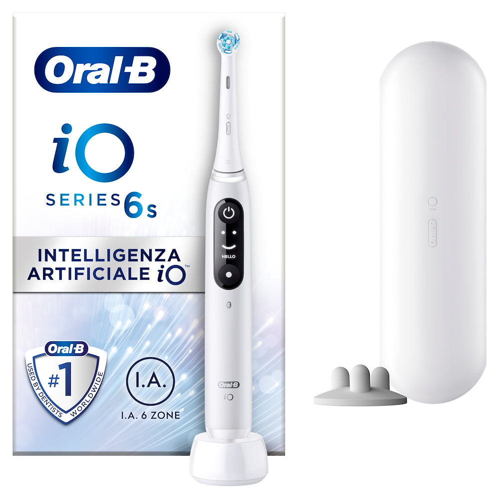 Oral-b IO6SWHITE Spazz.elett. C/supp.testine Smart Io 6s White
