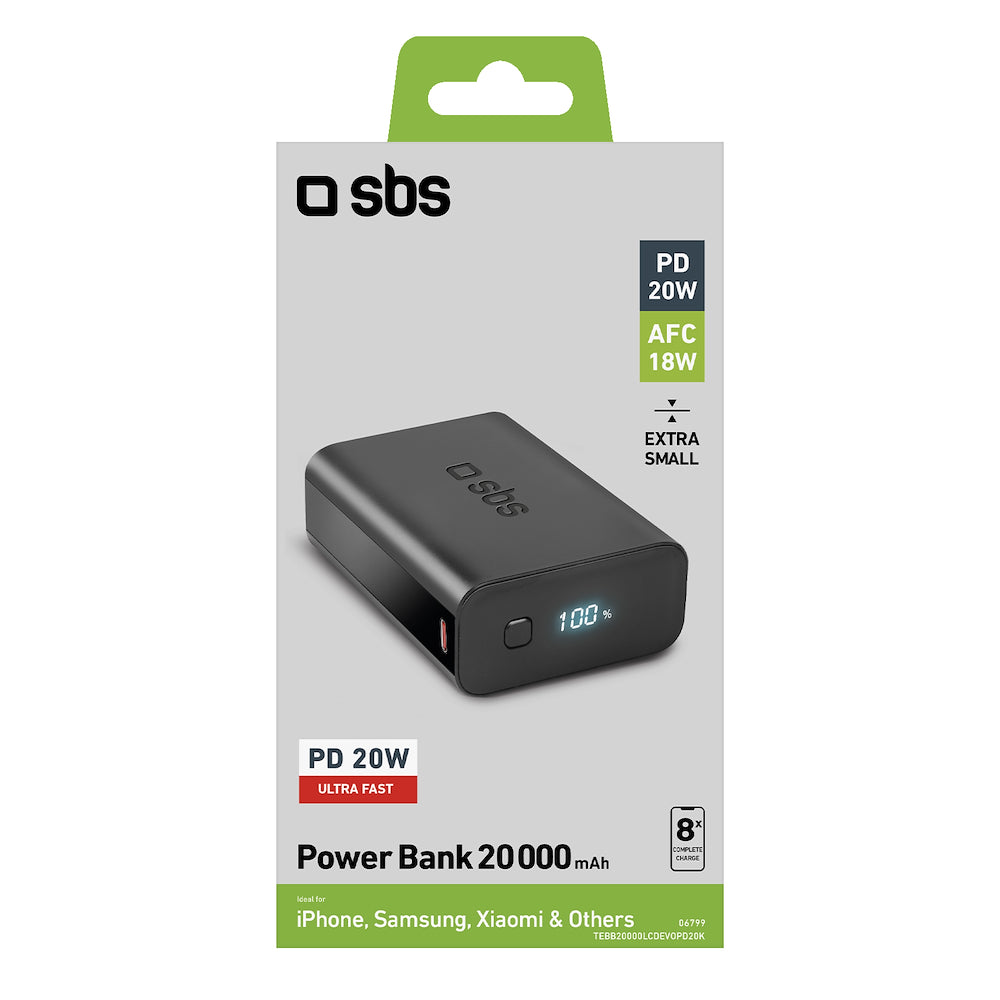 SBS TEBB20000LCDEVOPD20K Power bank 20.000 mAh