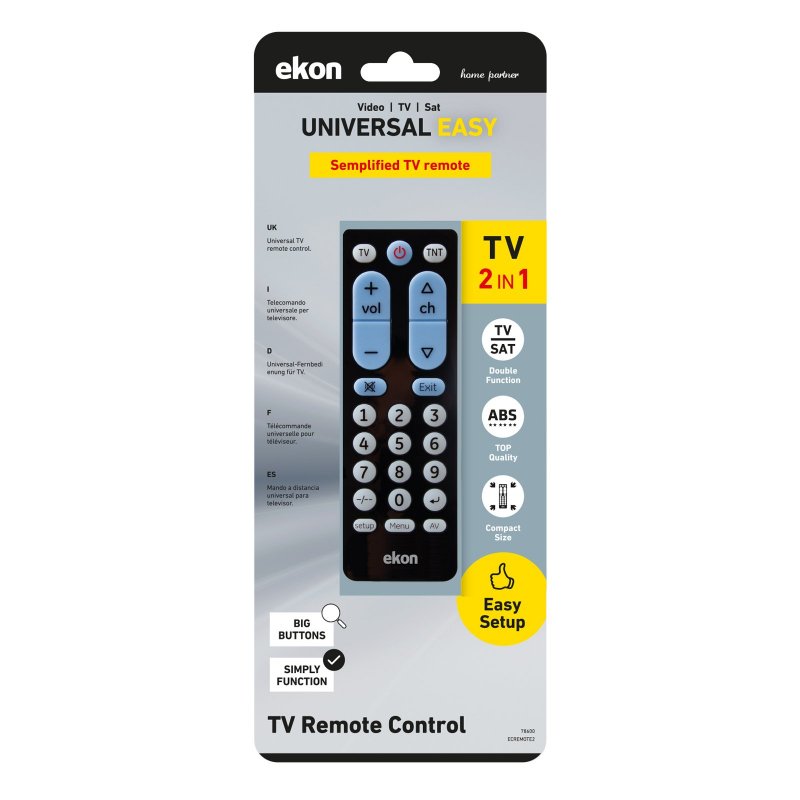 Ekon ECREMOTE2 Telecomando universale 2 in 1